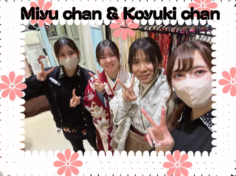 卒業式　袴レンタル　大阪　堺　くすみカラー