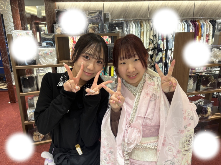 振袖レンタル　東京　表参道　かわいい　ピンク