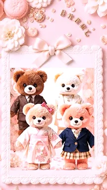 【AIクマ🐻】家族で前撮り撮影会！編