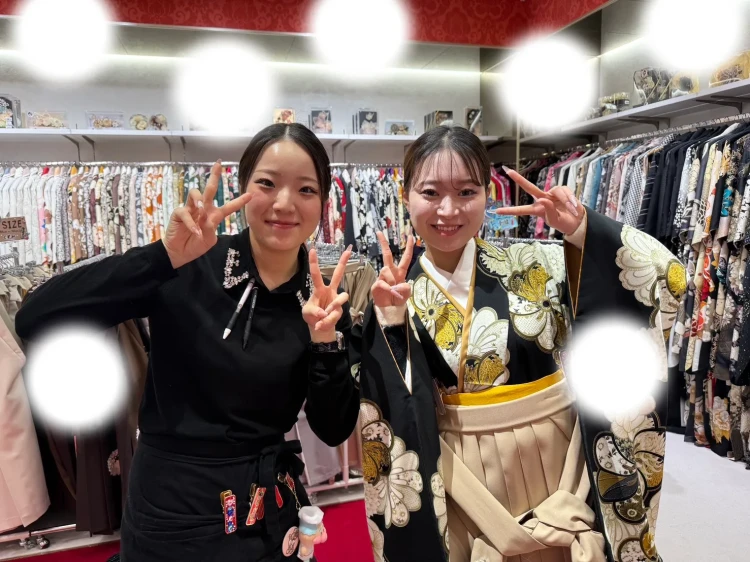 卒業式　古典柄　からし色　おしゃれ