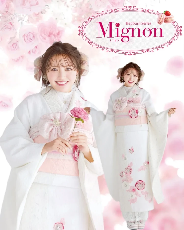 前撮り　振袖　撮影会　 スタジオ　オシャレ　立体花　洋風　被らない　レース振袖　ジャガード生地