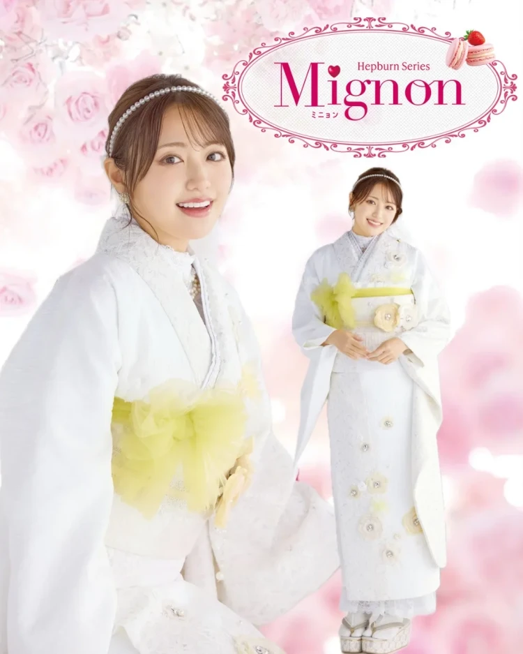 前撮り　振袖　撮影会　 スタジオ　オシャレ　立体花　洋風　被らない　レース振袖　ジャガード生地