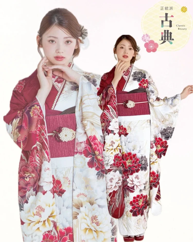 前撮り　振袖　撮影会　 スタジオ　オシャレ　王道　正統派　古典柄　華やか　成人式　高級古典