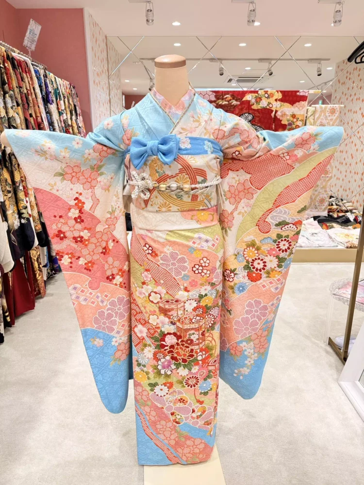 TAKAZEN姫路店　振袖　成人式　古典　鶴　大人っぽい