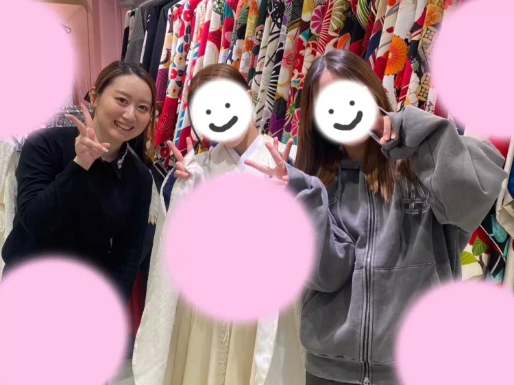 TAKAZEN姫路店　袴　卒業式　白　かわいい