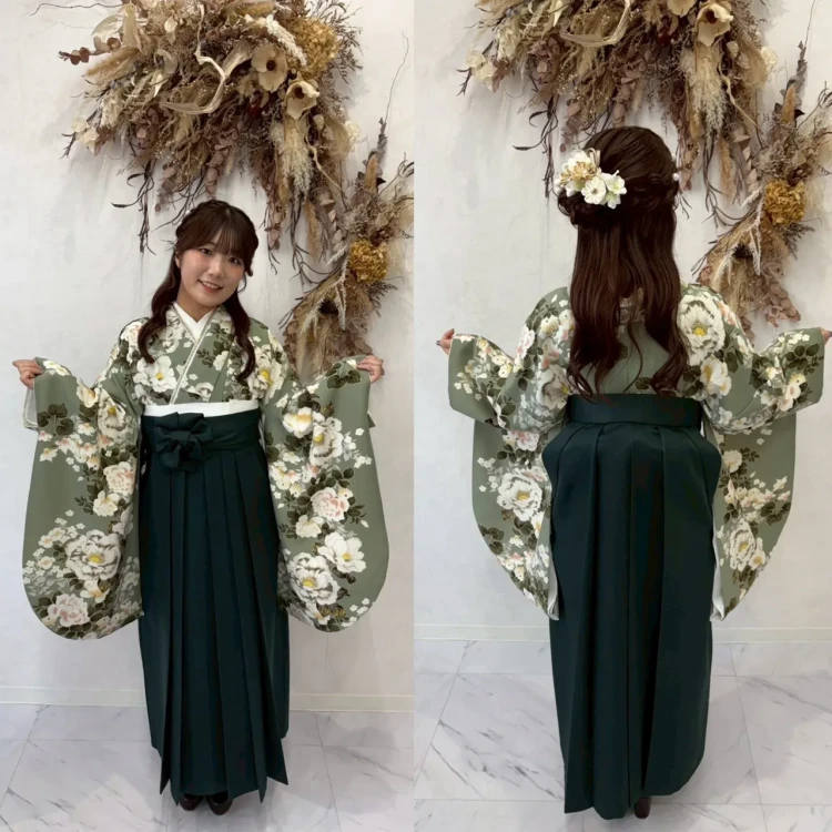 袴　レンタル　前撮り　撮影会　可愛い　おしゃれ　かっこいい　イマドキ　くすみ