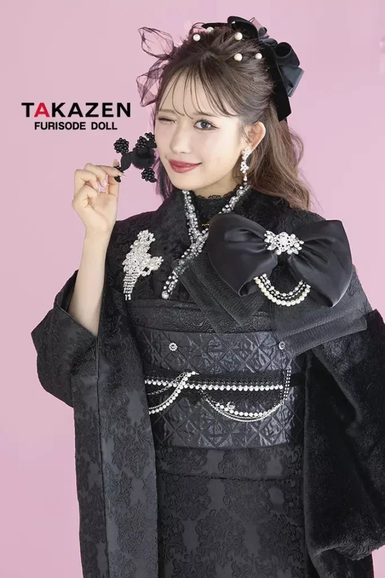 TAKAZEN姫路店　振袖　成人式　カワイイ　おしゃれ　シュシュ　目立ちたい