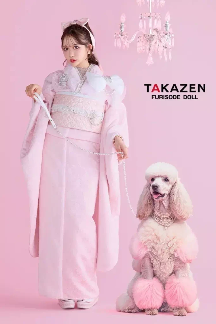 TAKAZEN姫路店　振袖　成人式　カワイイ　おしゃれ　シュシュ　目立ちたい