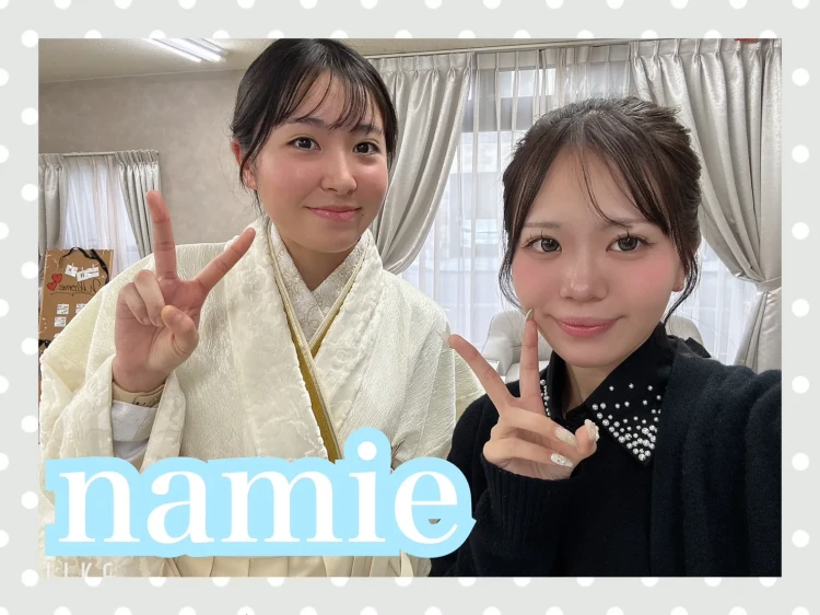 TAKAZEN奈良　袴　レンタル　卒業式　ホワイトコーデ　白色袴　からし　くすみカラー　イマドキ　かわいい　おしゃれ