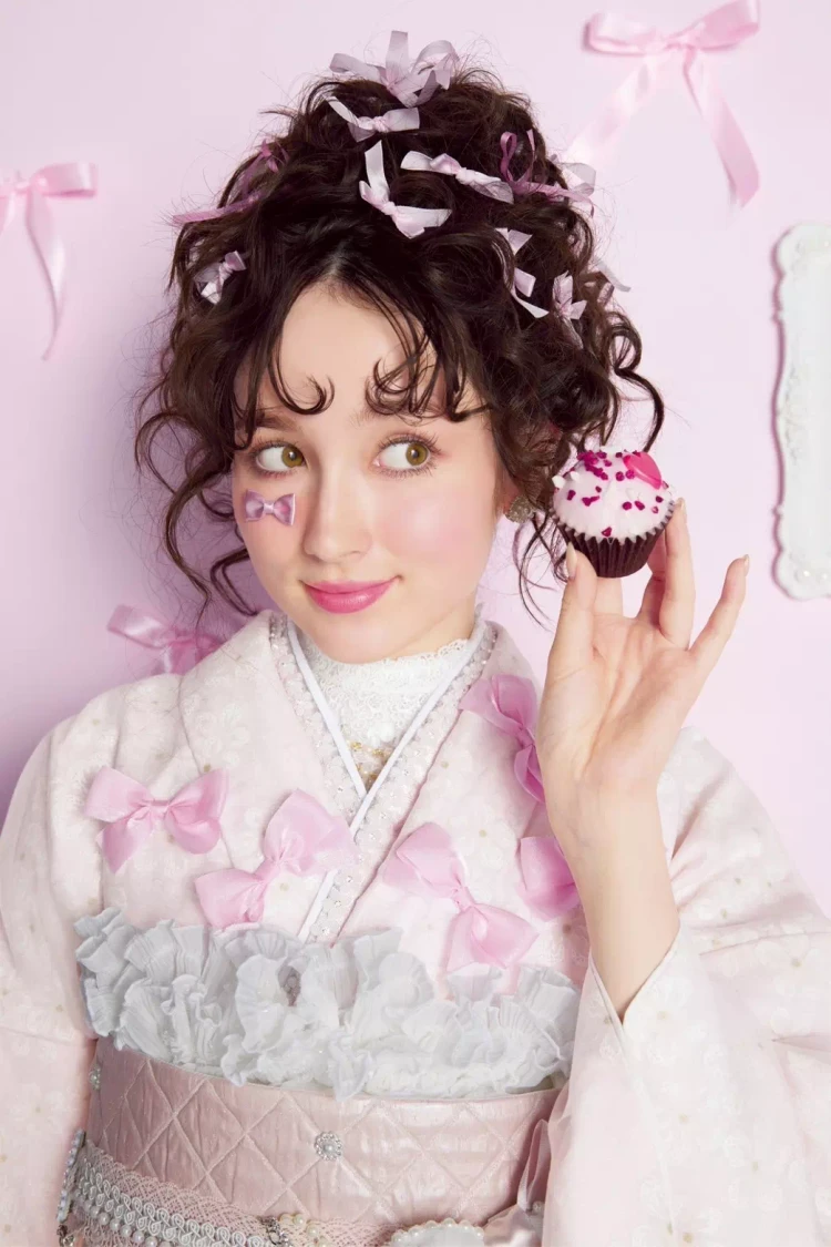 TAKAZEN姫路店　ヘップバーン　リボン　キュート　ガーリー　かわいい　振袖　成人式　おしゃれ