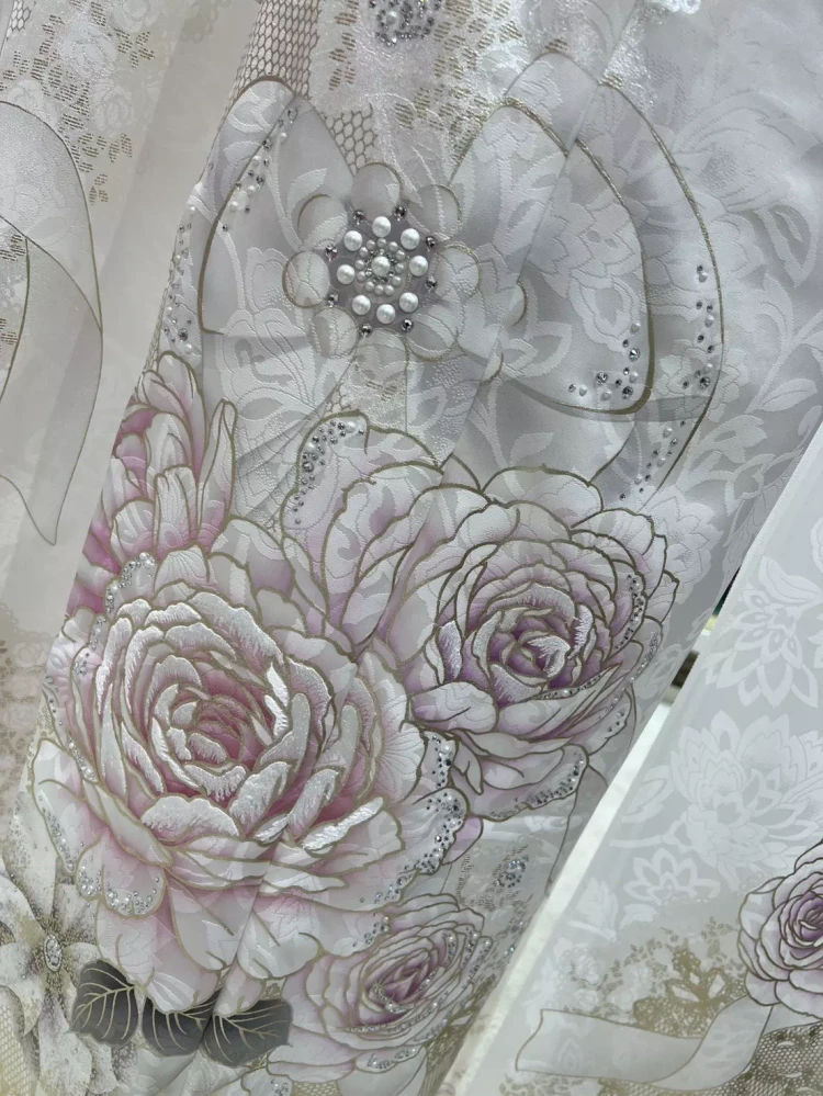 TAKAZEN姫路店　姫路市　成人式　卒業式　袴　振袖　イマドキ振袖　キラキラ　モード　青黒　ギャル