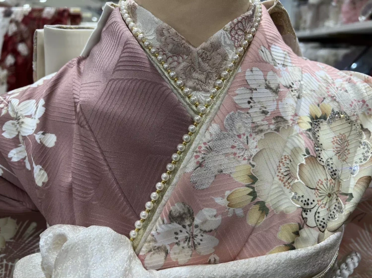 TAKAZEN姫路店　姫路市　成人式　卒業式　袴　振袖　イマドキ振袖　キラキラ　モード　青黒　ギャル