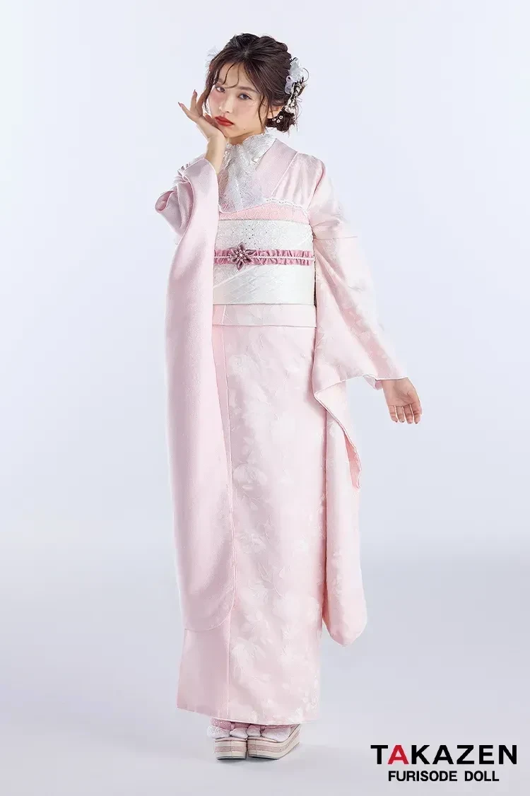 振袖レンタル　東京　表参道　ヴィンテージ　かわいい　かっこいい　おしゃれ　ピンク　被りたくない