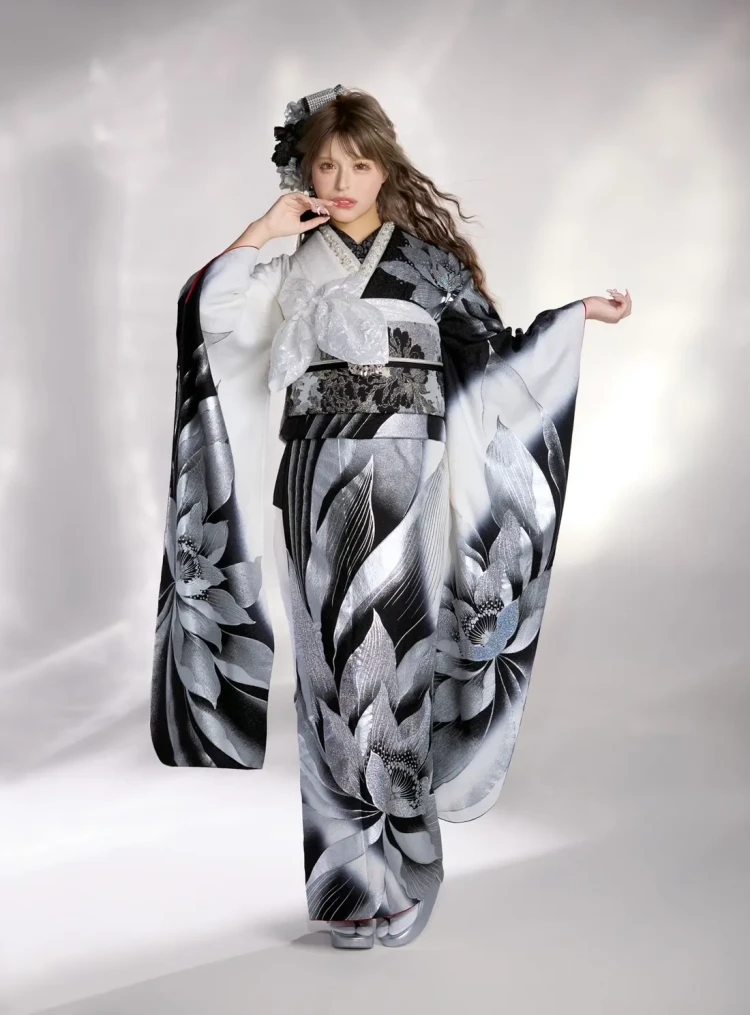 成人式　振袖　梅田　キラキラ