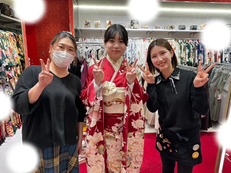 成人式　前撮り　梅田　振袖レンタル　古典