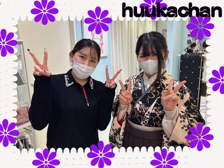 袴　卒業式　レトロ