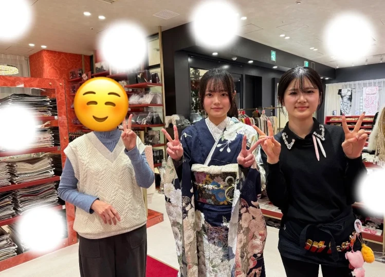 成人式　紺　梅田