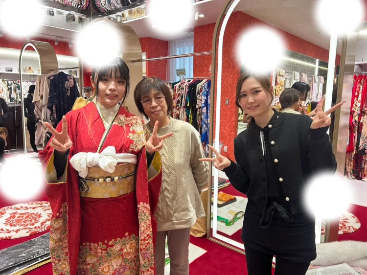 成人式　振袖　持ち込み　かわいい　ママ振袖