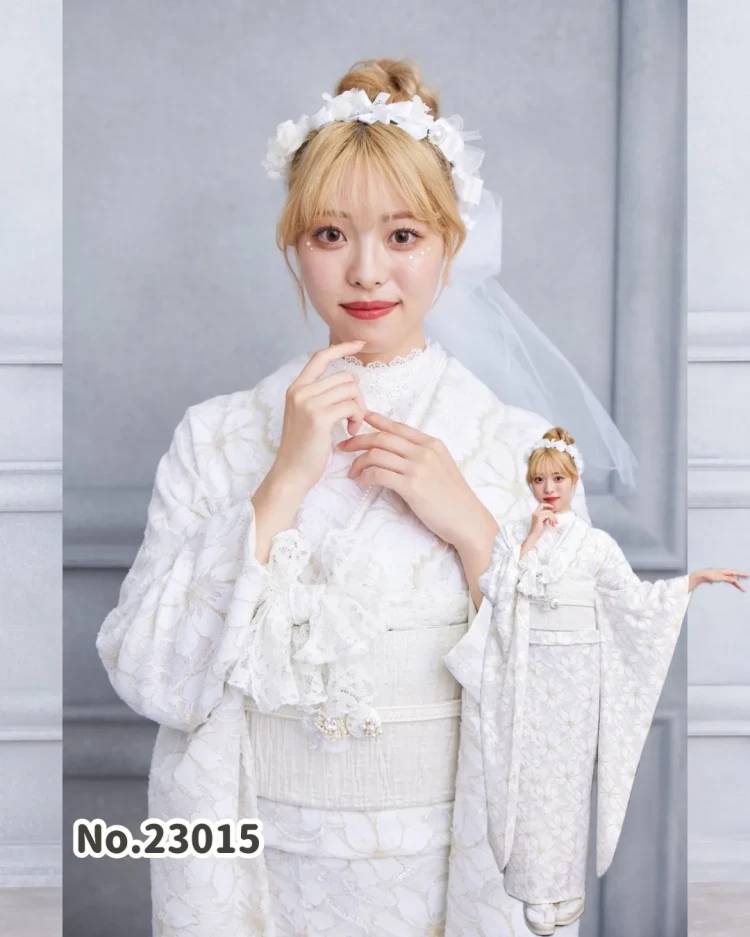 TAKAZEN タカゼン 振袖 レンタル 安カワ 白 レース