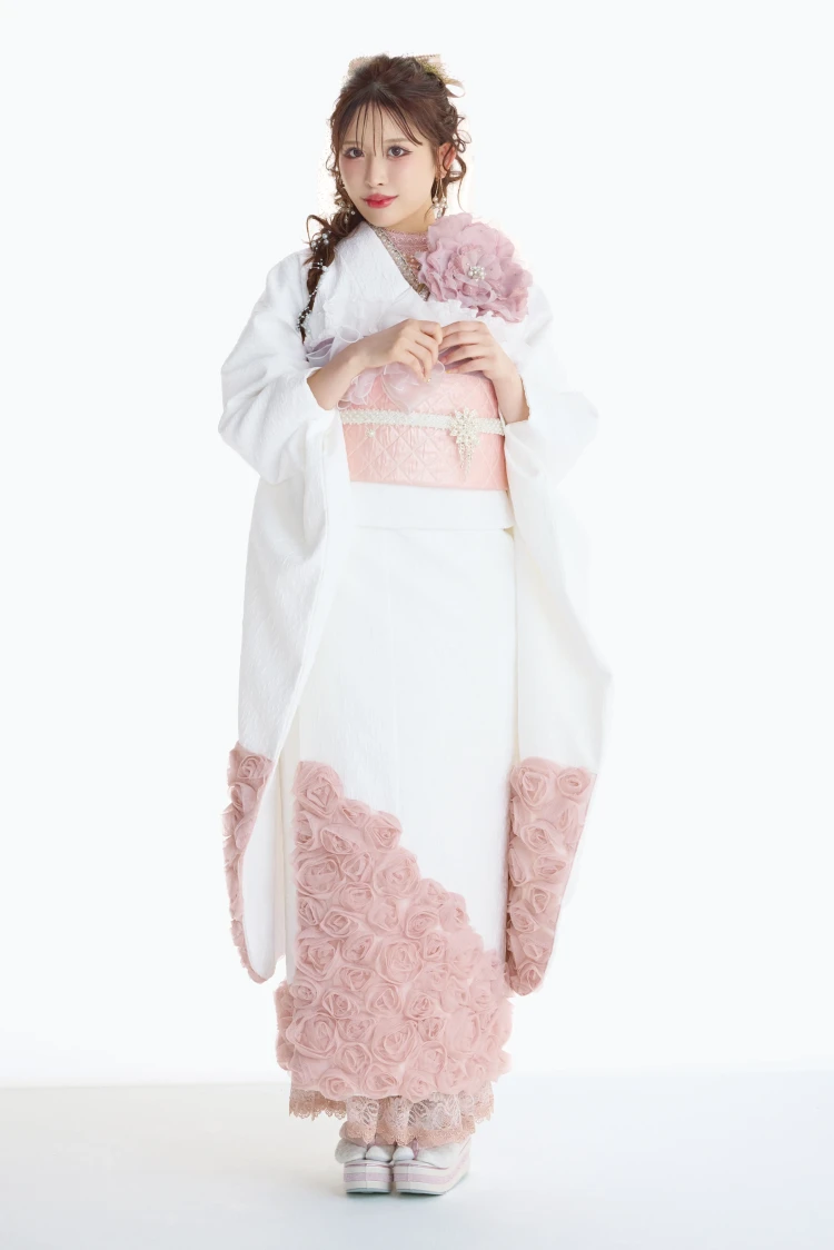 成人式 振袖 梅田 薔薇