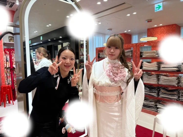 【TAKAZEN大阪梅田本店】♡14日 大阪梅田で新作のローズピンクお振袖姫ちゃん♡