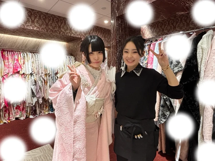 振袖レンタル　成人式　かわいい　ぴんく　量産　ふわふわ　夢かわ