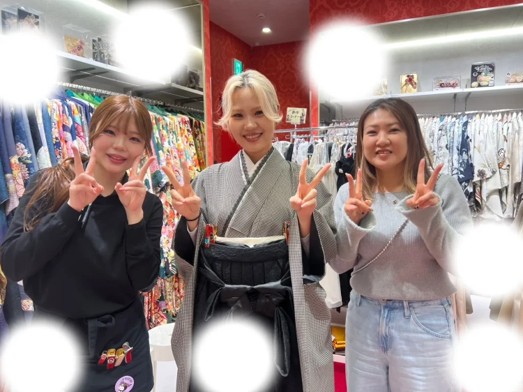 成人式　卒業式　TAKAZEN 袴レンタル　大阪　人気　レトロ