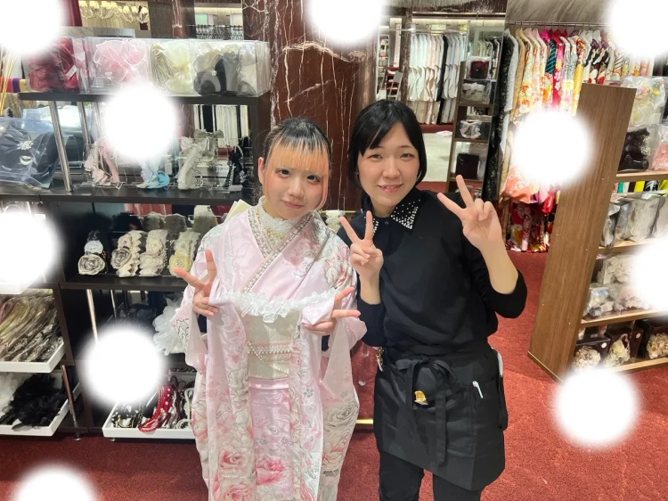 振袖レンタル　東京　表参道　かわいい　おしゃれ　ピンク　かわいい　被りたくない