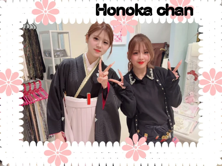 卒業式　袴レンタル　レトロ　古典　黒