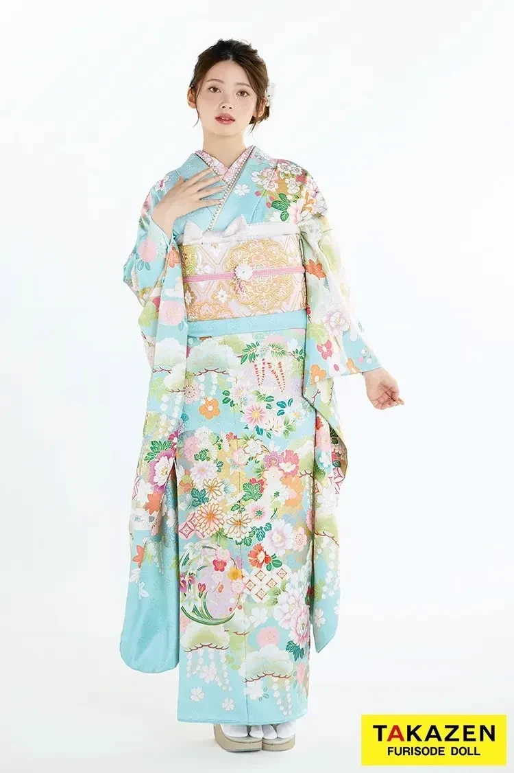 成人式　振袖レンタル　古典　鞠柄　ピンク　王道