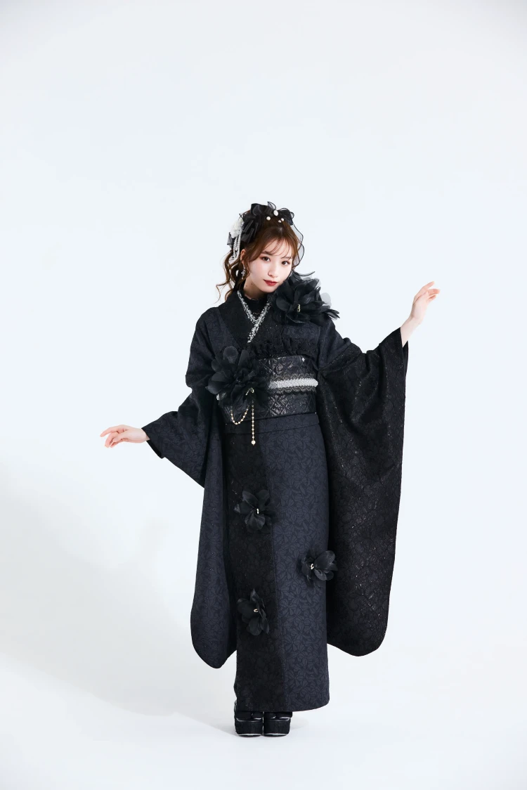 成人式振袖レンタル　HEPBURN　シュシュ　かわいい　地雷系