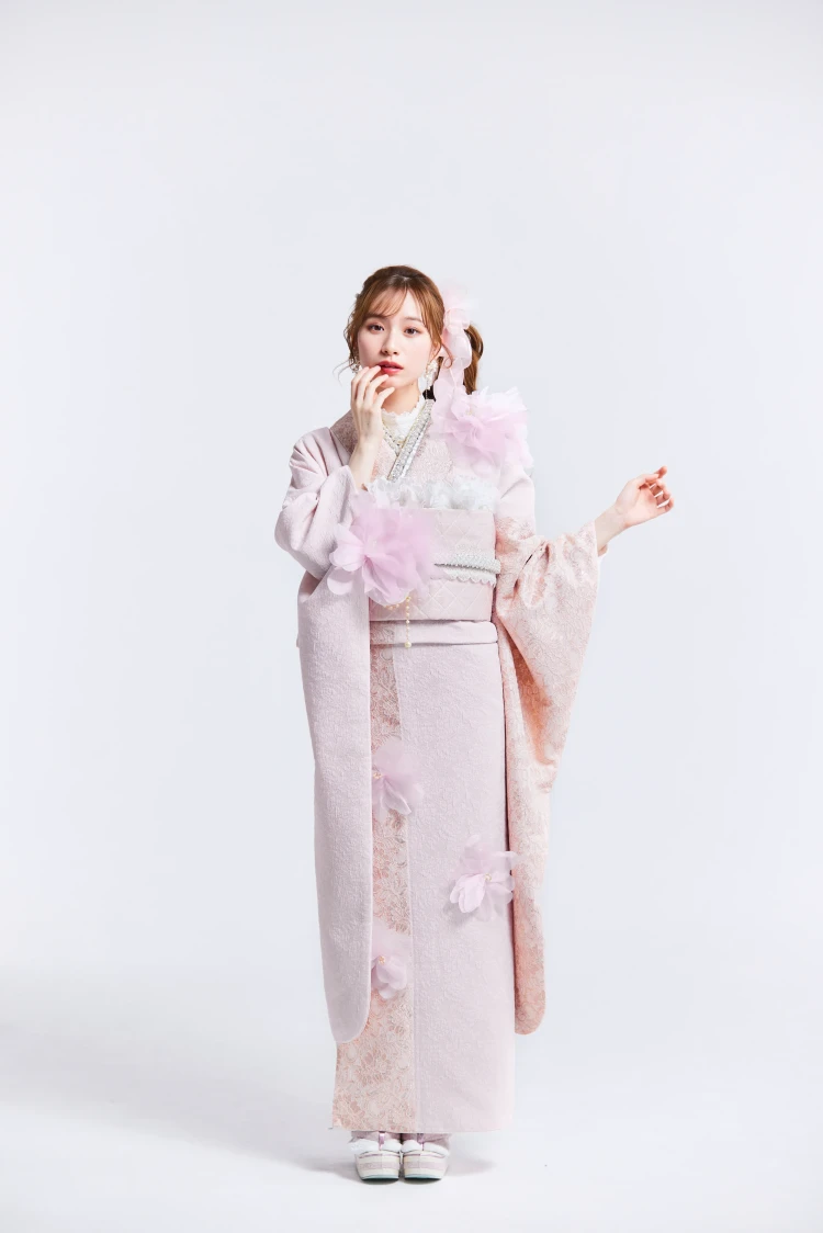 成人式振袖レンタル　HEPBURN　シュシュ　かわいい