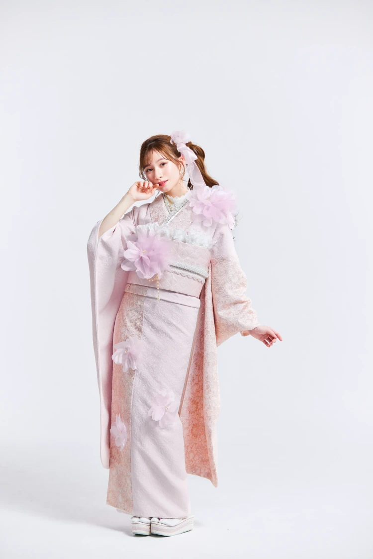 成人式振袖レンタル　HEPBURN　シュシュ　かわいい