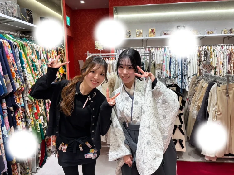 卒業式　袴　大阪梅田　レンタル　レース