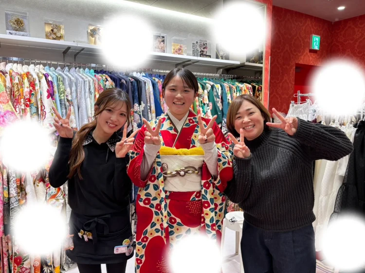 成人式　振袖　梅田　レトロ
