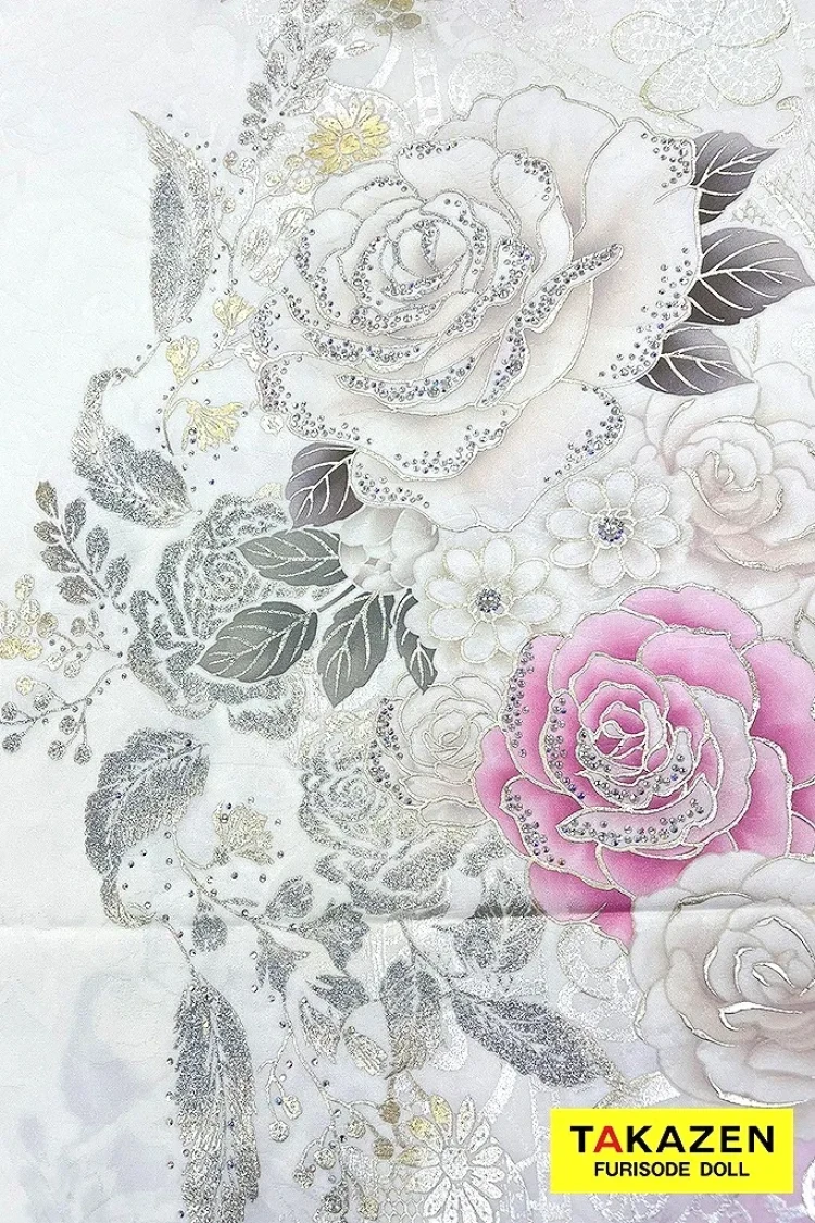 成人式振袖レンタル　スワロフスキー振袖　ローズ