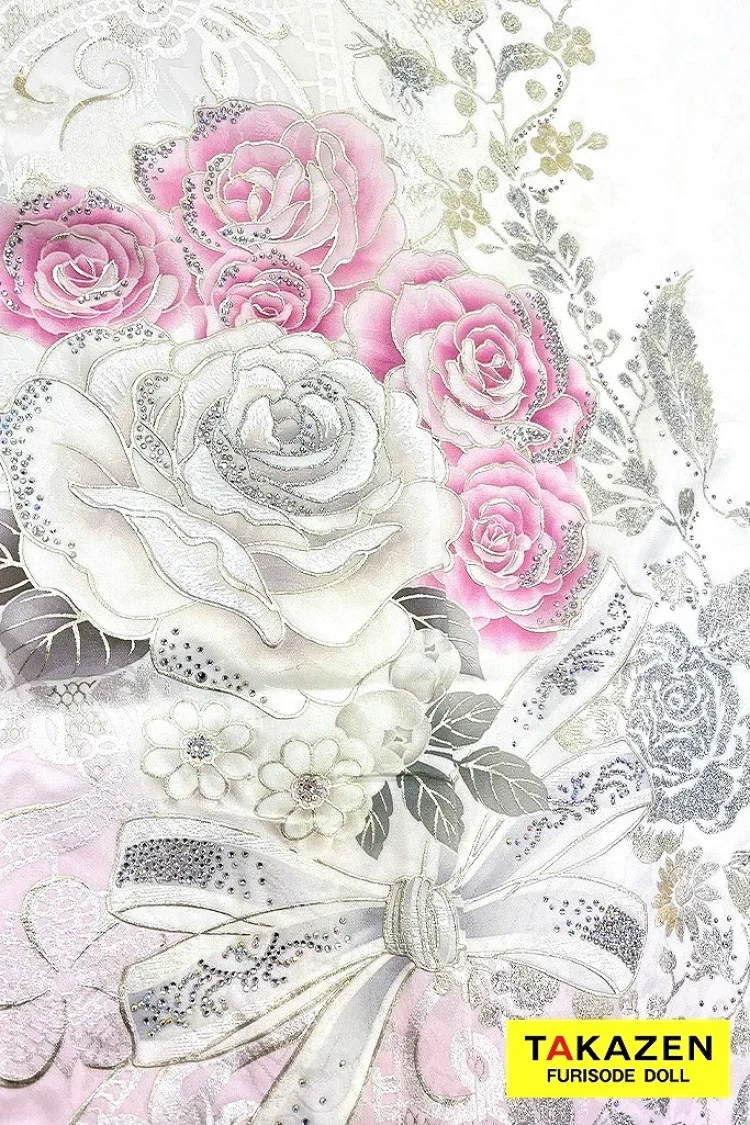 成人式振袖レンタル　スワロフスキー振袖　ローズ