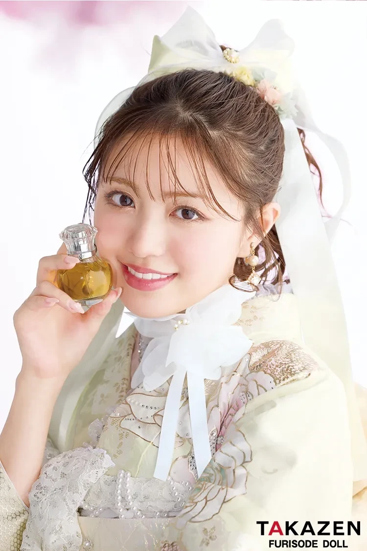 成人式振袖レンタル　明るめカラー　淡い色クリーム　レモンイエロー