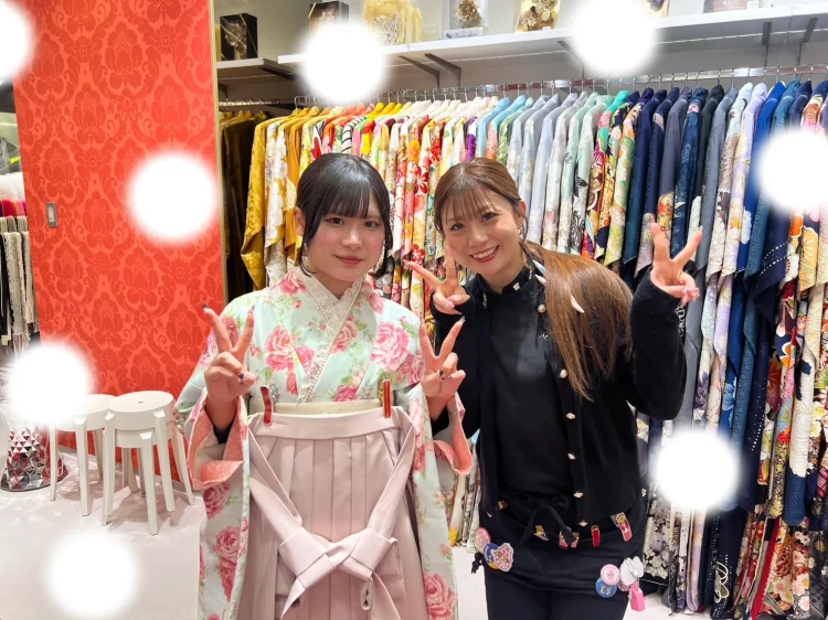 卒業式　袴　梅田　ピンク