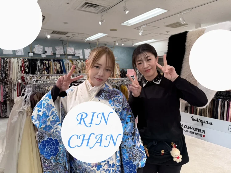 ♡【TAKAZEN心斎橋店】20日　なんば・心斎橋・天王寺・大阪市　🐶💕キラキラカワイイモードお振袖お似合いの2027年成人姫ちゃん＆古典柄お似合いの2026年卒業姫ちゃん🐶💕