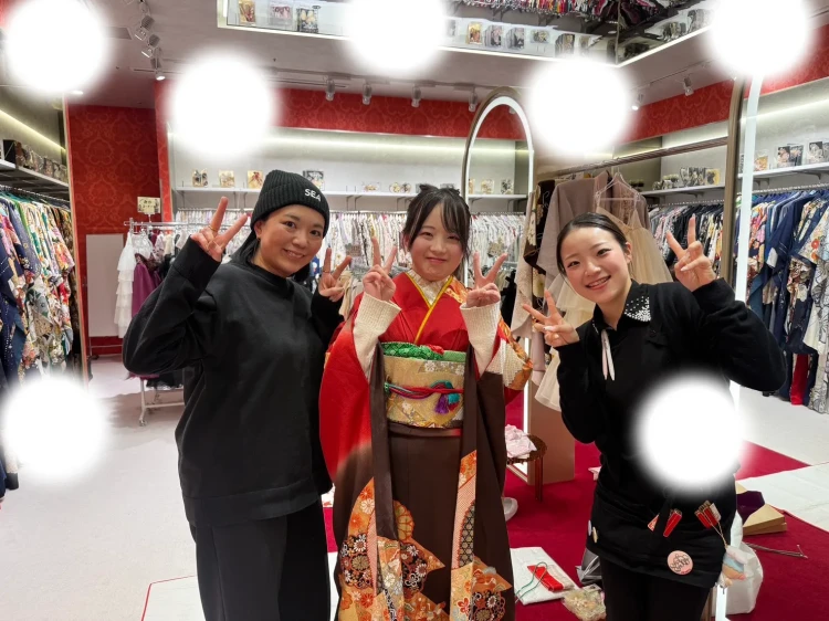 成人式　持込　梅田　フォトプラン　かわいい