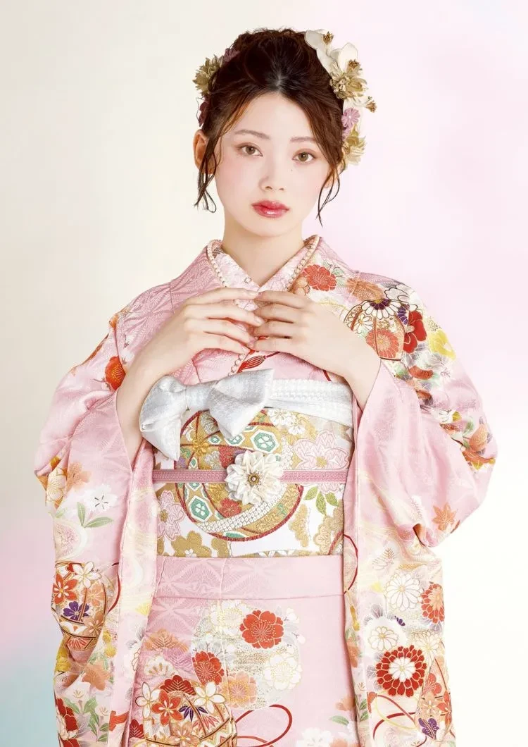 成人式振袖　正絹　かわいい古典