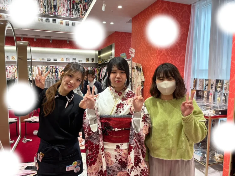 成人式　前撮り　梅田　振袖レンタル　古典　かわいい　安い
