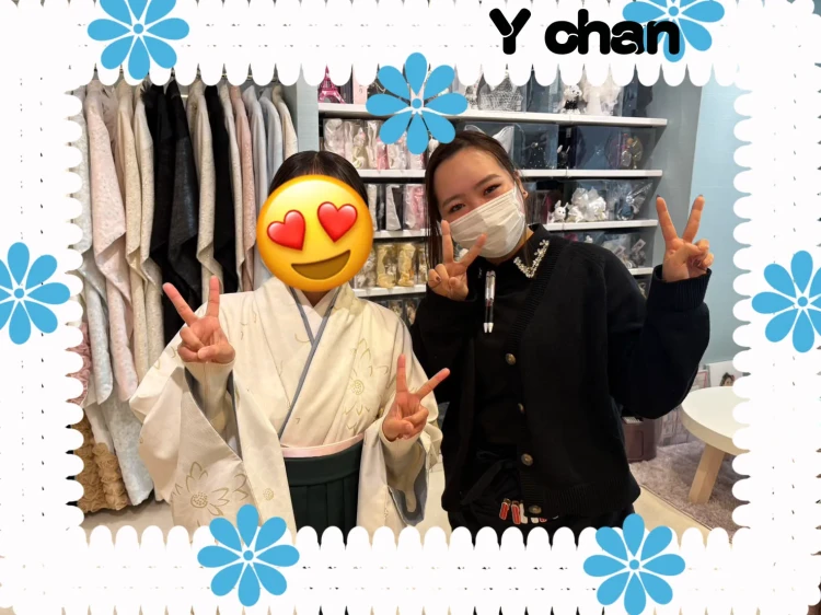 大阪　堺　卒業式　袴レンタル　教員　くすみカラー