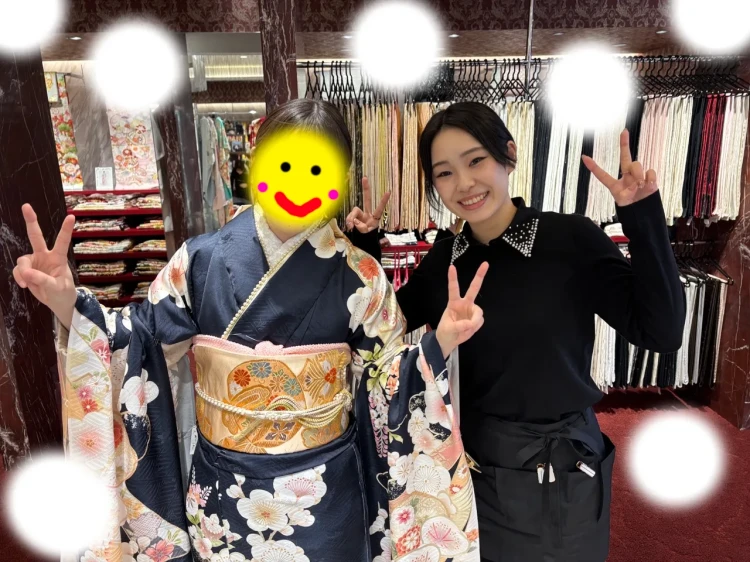 東京　表参道　成人式　振袖　振袖レンタル　大人っぽい振袖　くすみ　かわいい