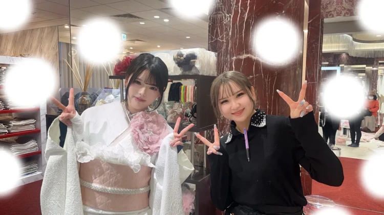 振袖レンタル　東京　表参道　かわいい　おしゃれ　個性派　かわいい　ローズ　ピンク　被りたくない