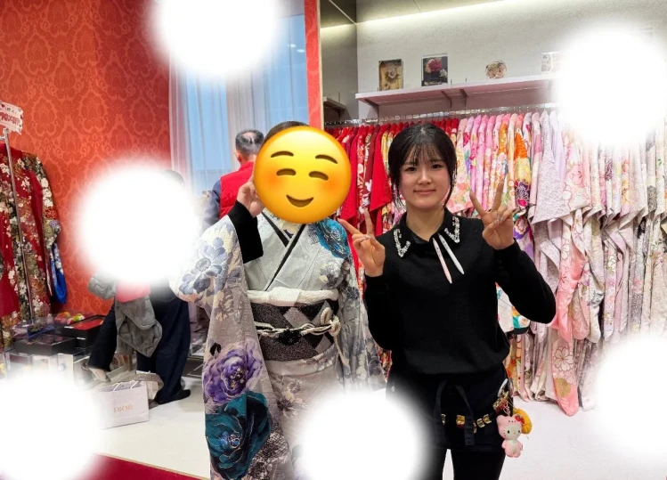 成人式　前撮り　梅田　振袖レンタル　袴レンタル　家族写真　前撮り撮影会　大阪　人気　古典　紫　グレー　青