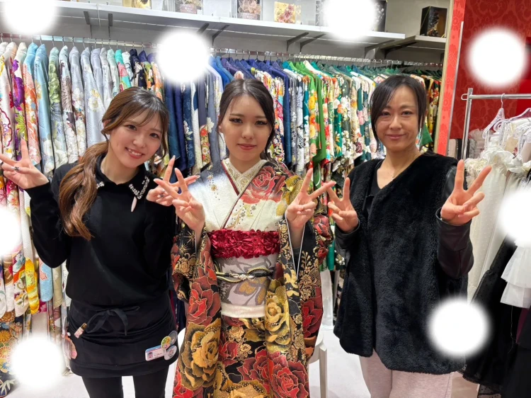 成人式　振袖　梅田　キラキラ