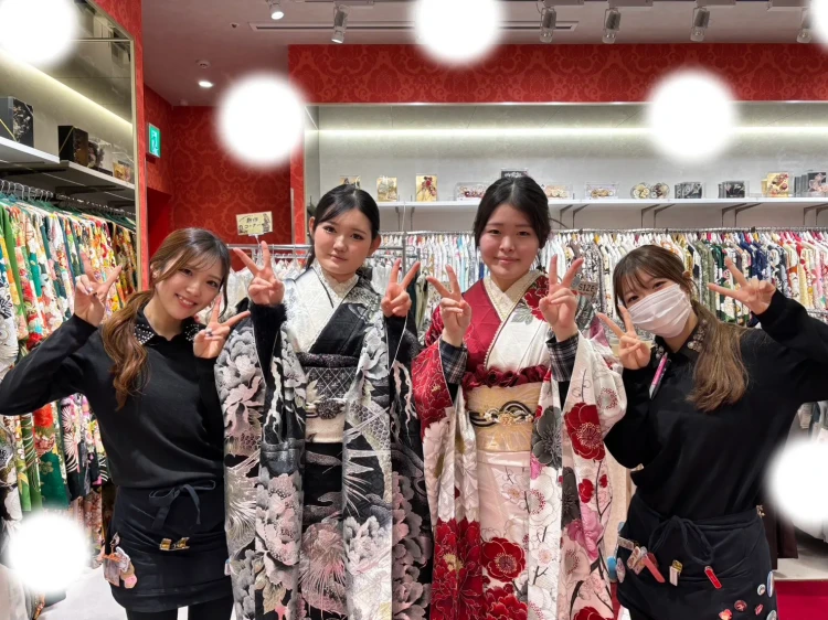 成人式　振袖　梅田　お友達同士