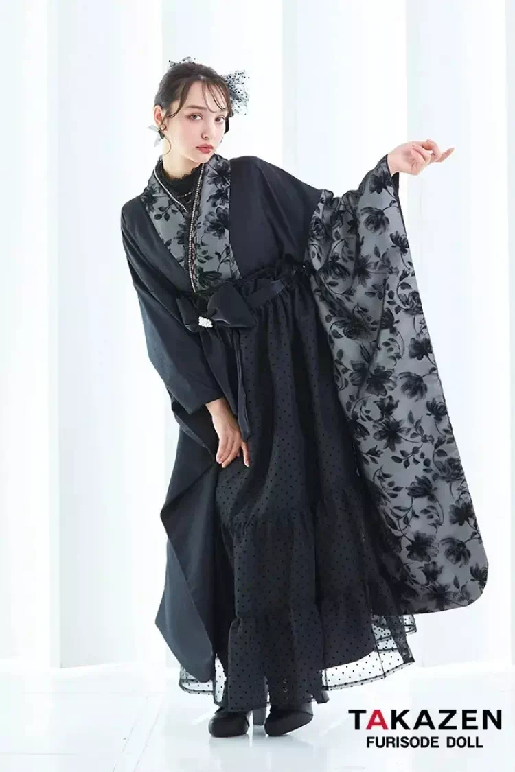 TAKAZEN神戸店　前撮り撮影会　イマドキ　カワイイ　コディネート　振袖　レンタル　袴　